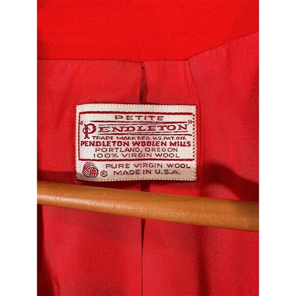 Vintage Pendleton Wool Cropped Blazer Women's Petite - Picture 11 of 11